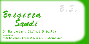 brigitta sandi business card